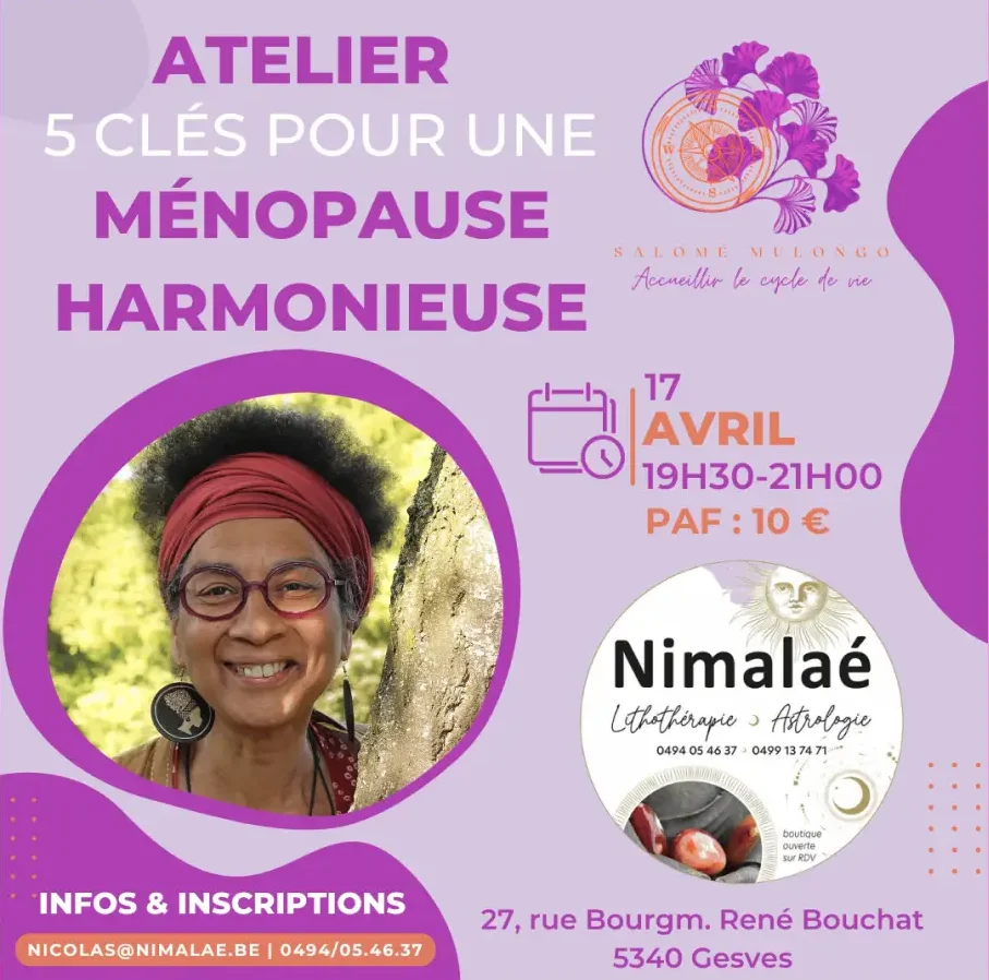 Atelier Nimalaé : 5 clés pour une Ménopause Harmonieuse