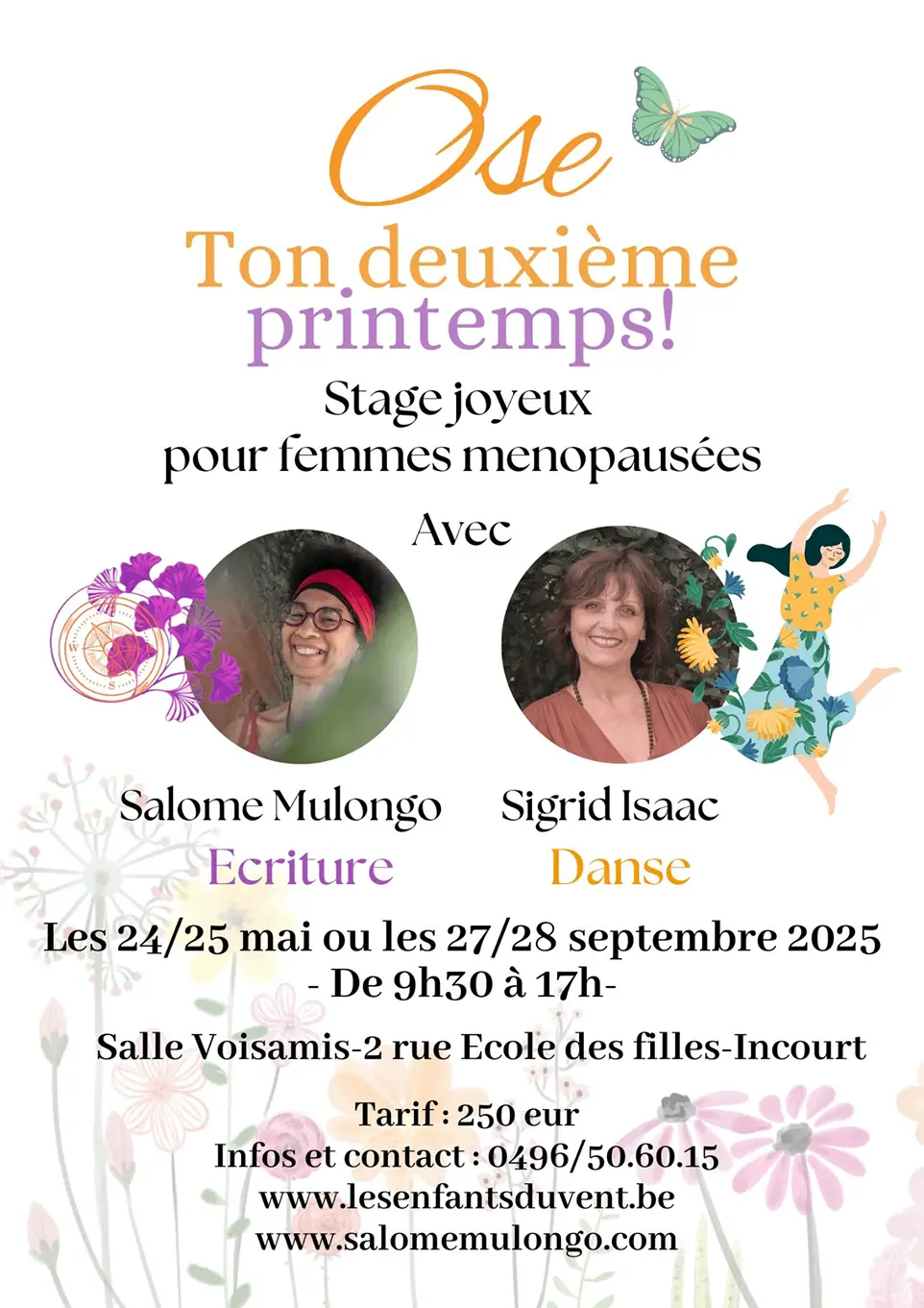 Affiche Stage Ose Ton deuxième Printemps !